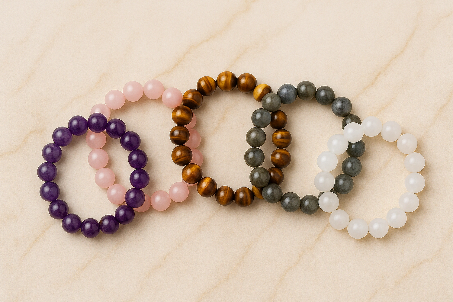 Visuel promotion - Bracelets pierres naturelles