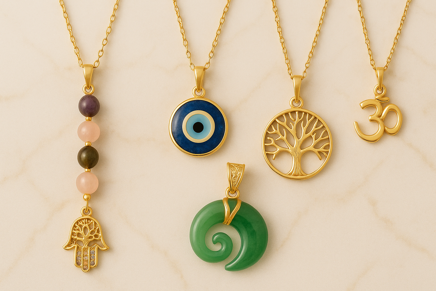 Visuel promotion - colliers et pendentifs pierres naturelles